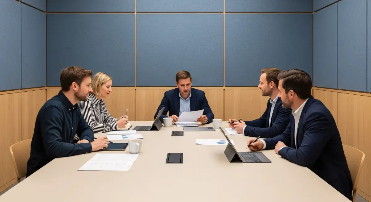 Industrie-Manager besprechen Finanzierungsmodelle
